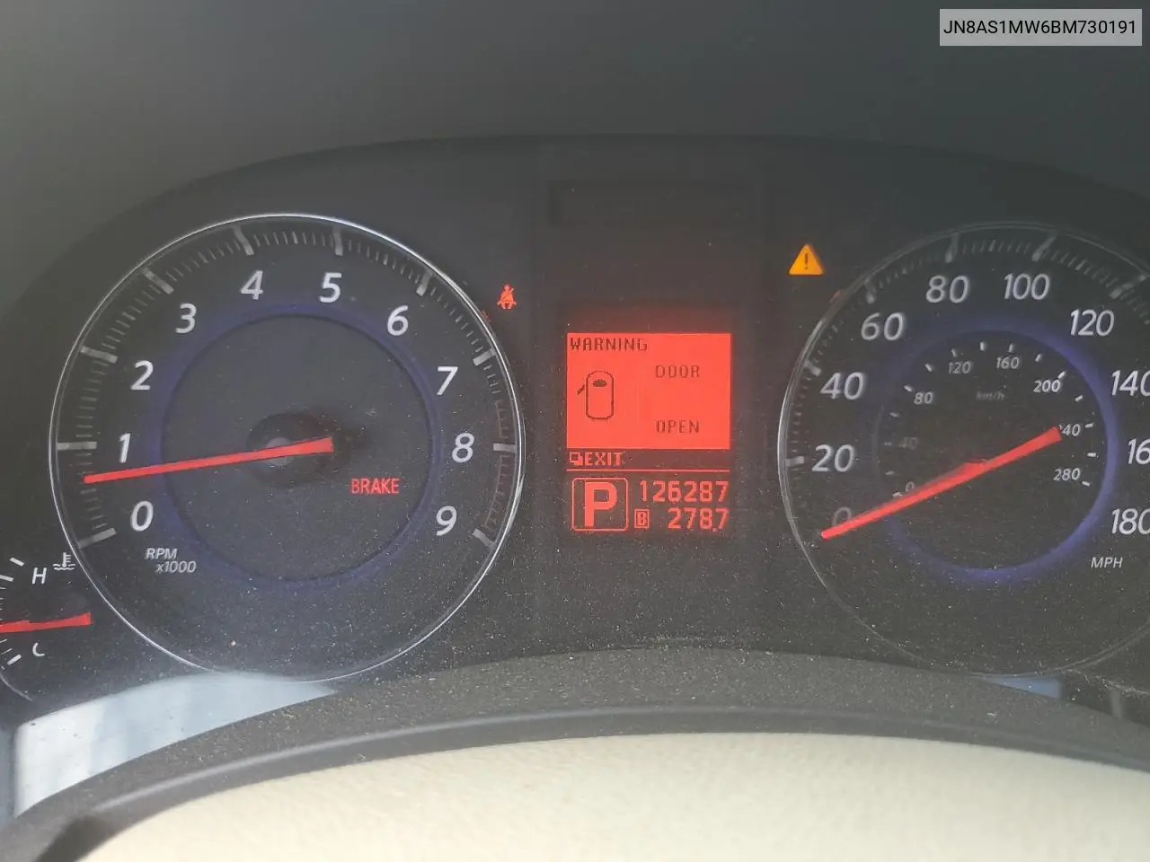 2011 Infiniti Fx35 VIN: JN8AS1MW6BM730191 Lot: 64565155
