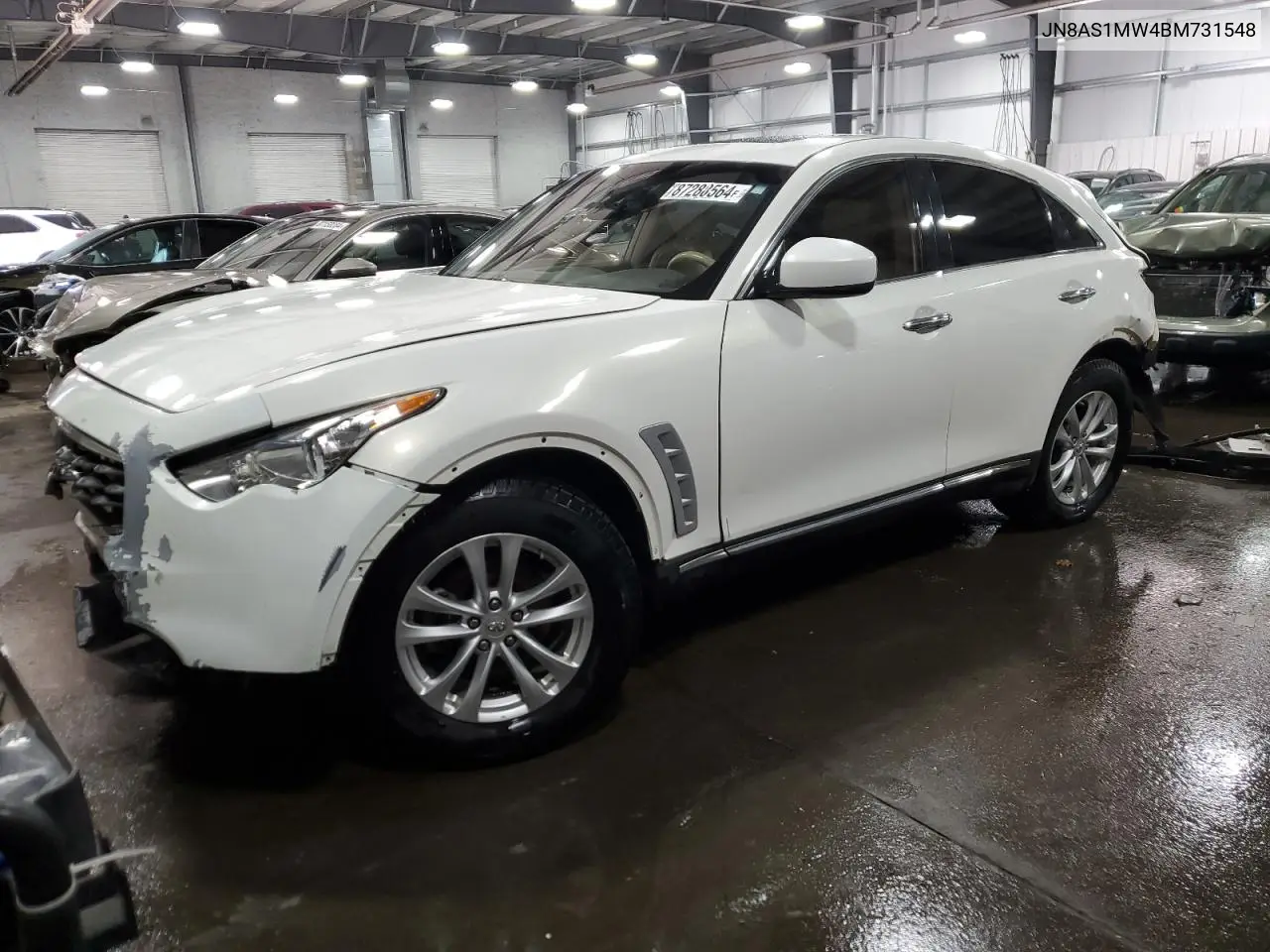 2011 Infiniti Fx35 VIN: JN8AS1MW4BM731548 Lot: 87288564