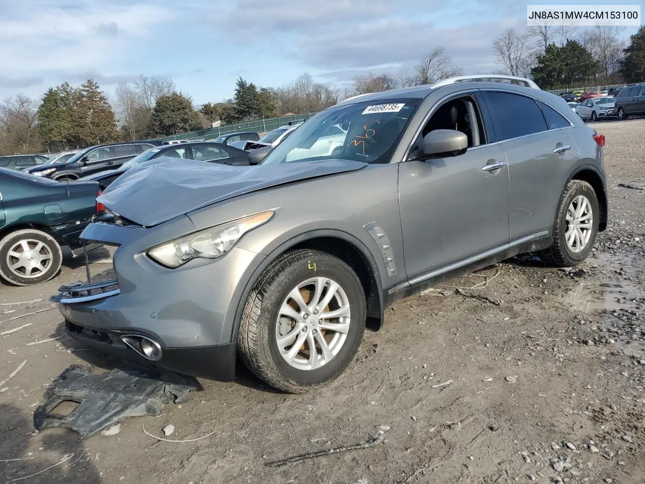 2012 Infiniti Fx35 VIN: JN8AS1MW4CM153100 Lot: 44698735