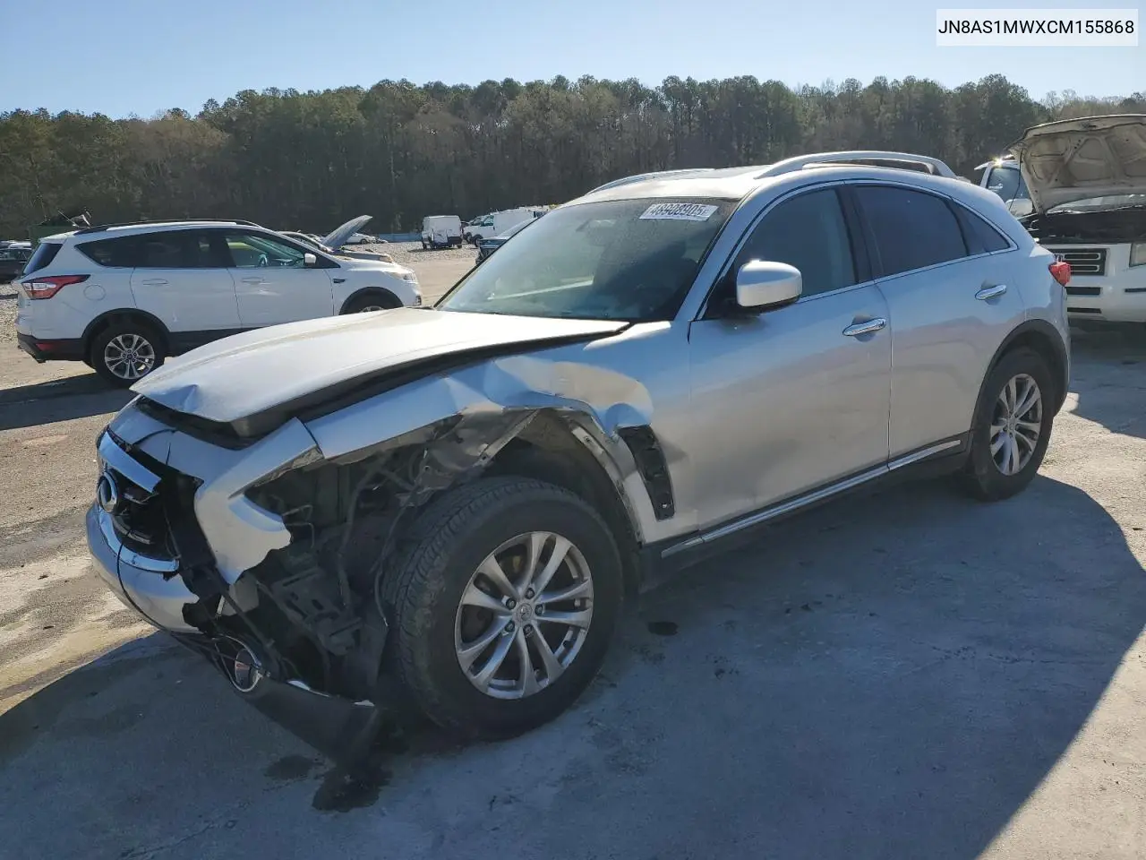 2012 Infiniti Fx35 VIN: JN8AS1MWXCM155868 Lot: 48908905