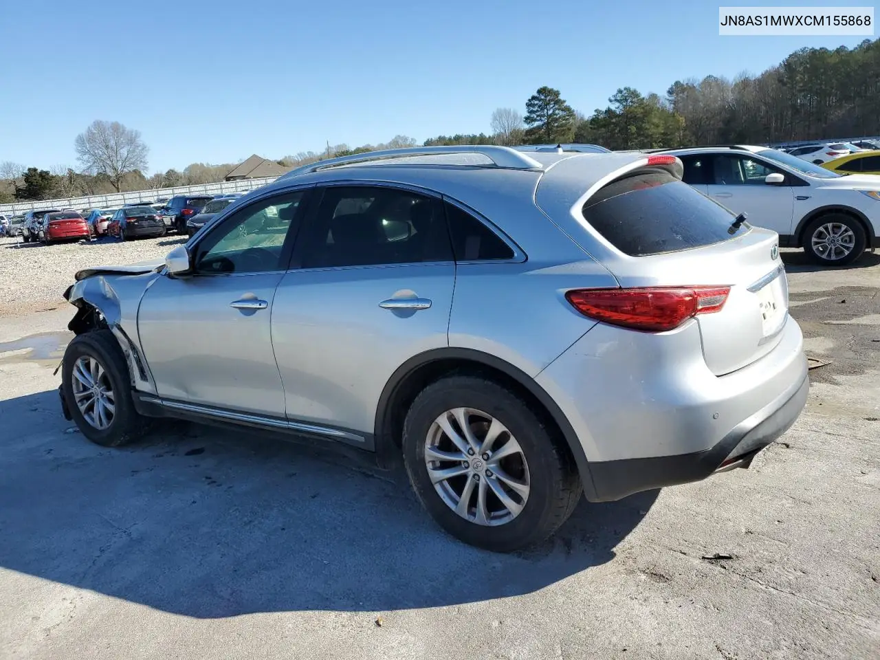2012 Infiniti Fx35 VIN: JN8AS1MWXCM155868 Lot: 48908905