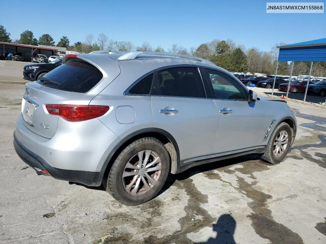 2012 Infiniti Fx35 VIN: JN8AS1MWXCM155868 Lot: 48908905