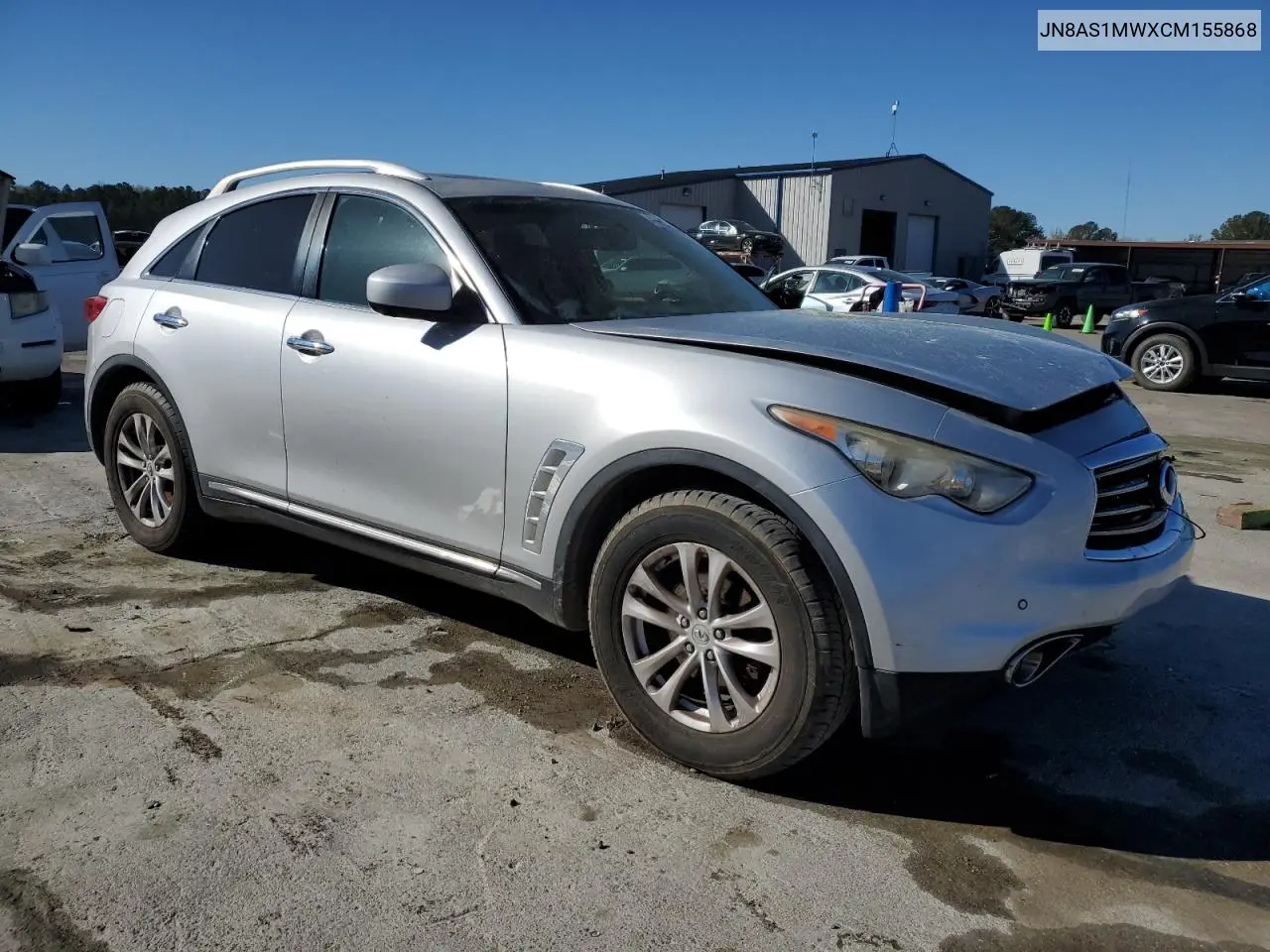 2012 Infiniti Fx35 VIN: JN8AS1MWXCM155868 Lot: 48908905