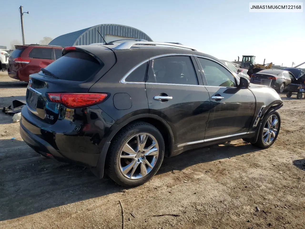 2012 Infiniti Fx35 VIN: JN8AS1MU6CM122168 Lot: 51761085