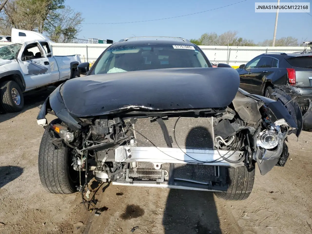 2012 Infiniti Fx35 VIN: JN8AS1MU6CM122168 Lot: 51761085