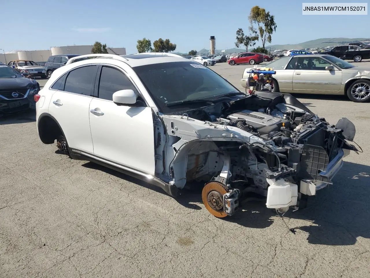 2012 Infiniti Fx35 VIN: JN8AS1MW7CM152071 Lot: 52519145