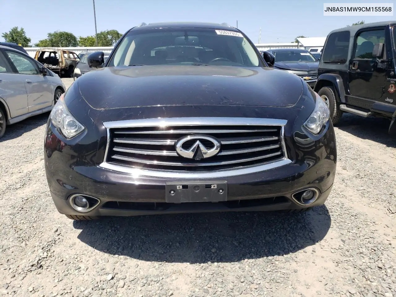 2012 Infiniti Fx35 VIN: JN8AS1MW9CM155568 Lot: 55037355