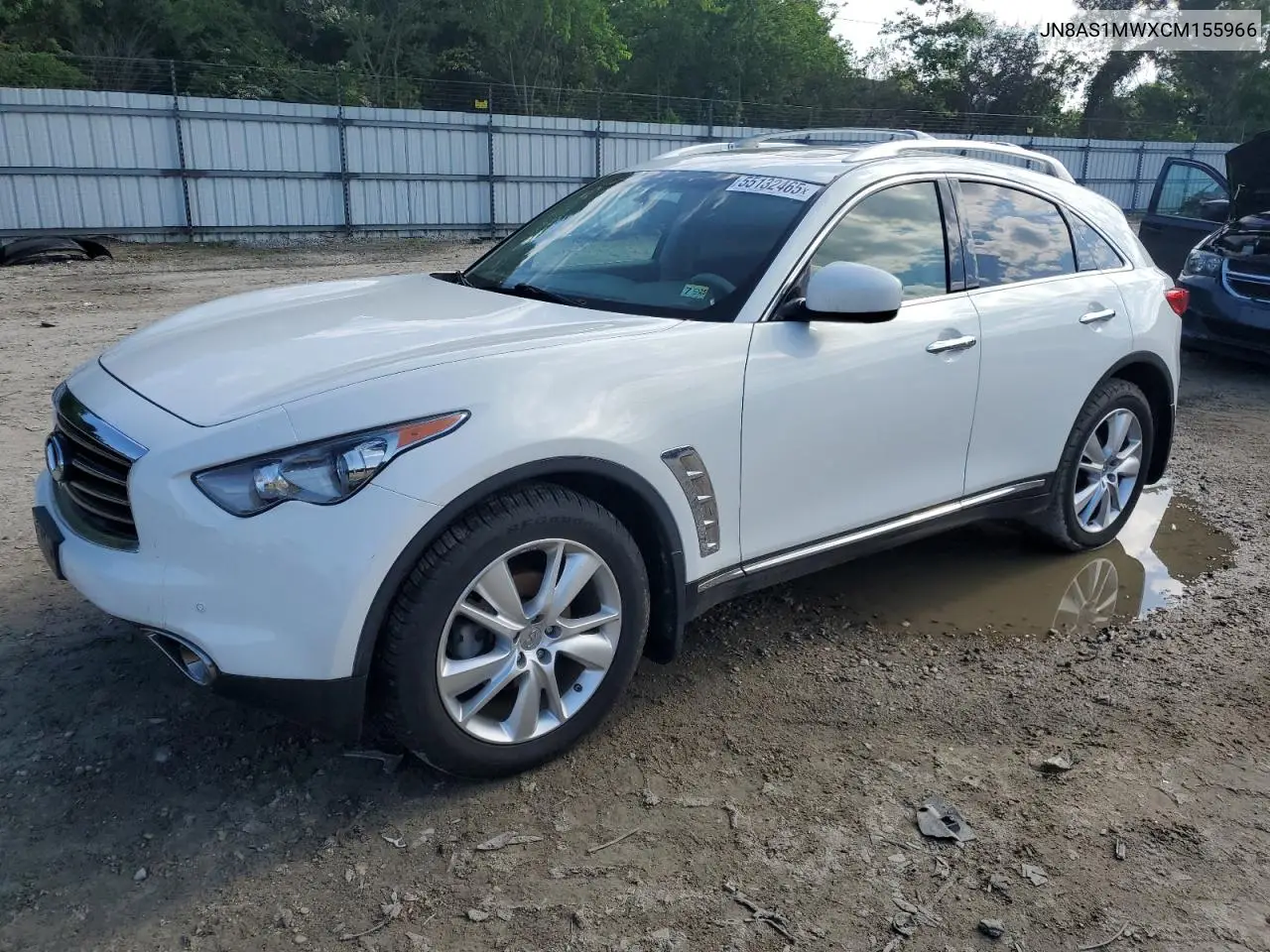 2012 Infiniti Fx35 VIN: JN8AS1MWXCM155966 Lot: 55132465