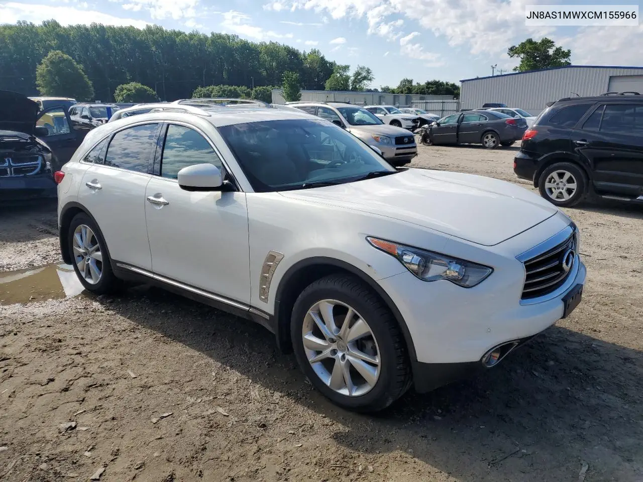 2012 Infiniti Fx35 VIN: JN8AS1MWXCM155966 Lot: 55132465