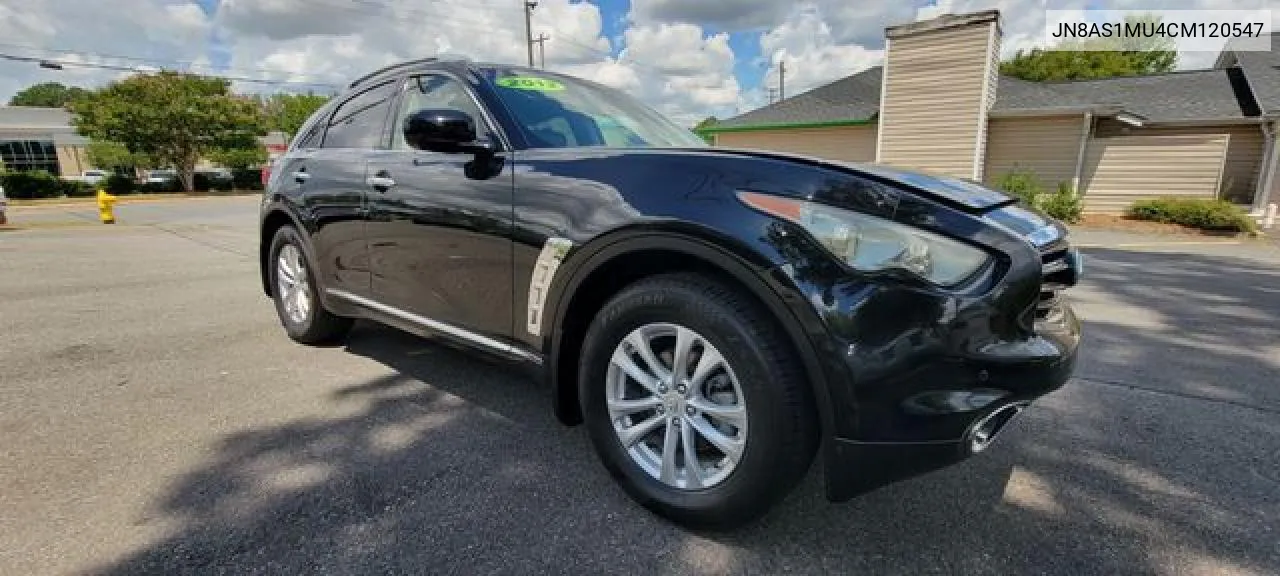 2012 Infiniti Fx35 VIN: JN8AS1MU4CM120547 Lot: 55294862