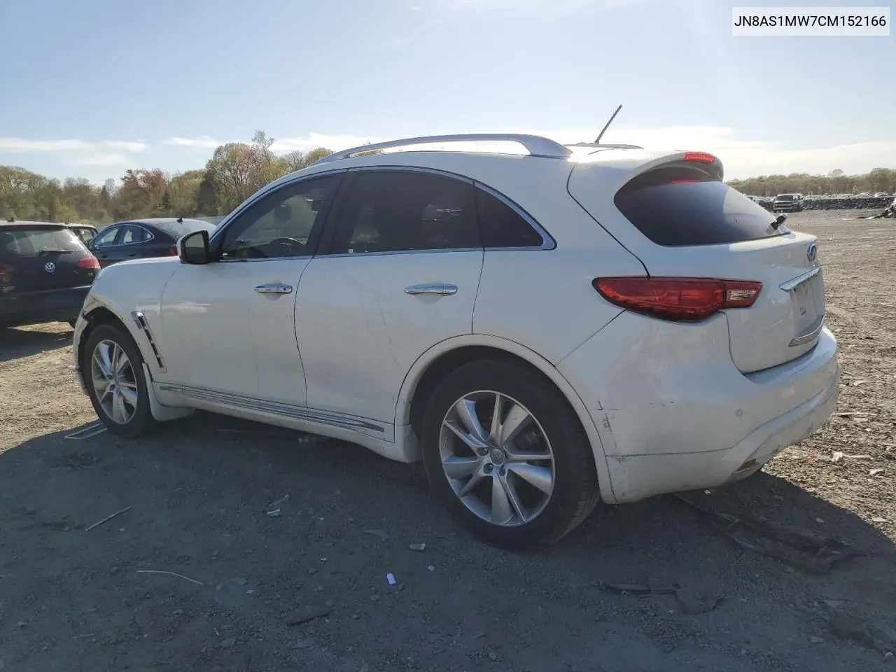 2012 Infiniti Fx35 VIN: JN8AS1MW7CM152166 Lot: 55322495