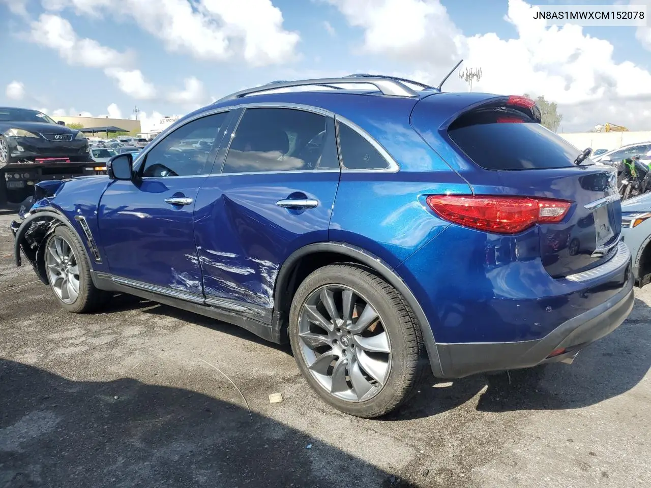 2012 Infiniti Fx35 VIN: JN8AS1MWXCM152078 Lot: 55963225
