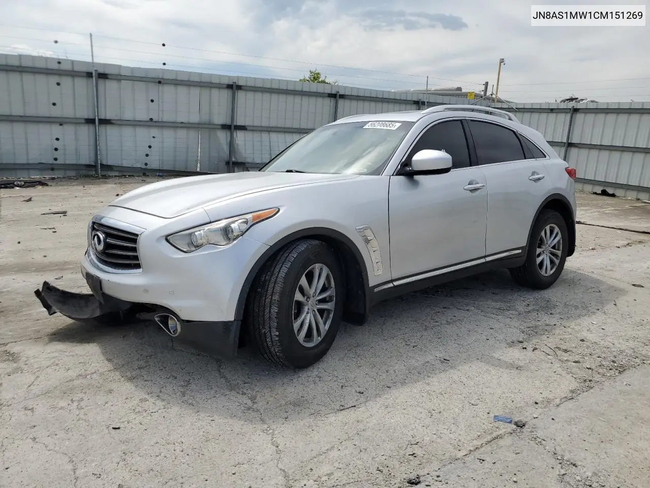 2012 Infiniti Fx35 VIN: JN8AS1MW1CM151269 Lot: 56208685