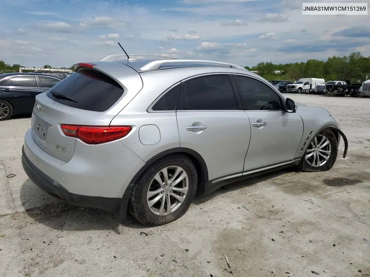 2012 Infiniti Fx35 VIN: JN8AS1MW1CM151269 Lot: 56208685