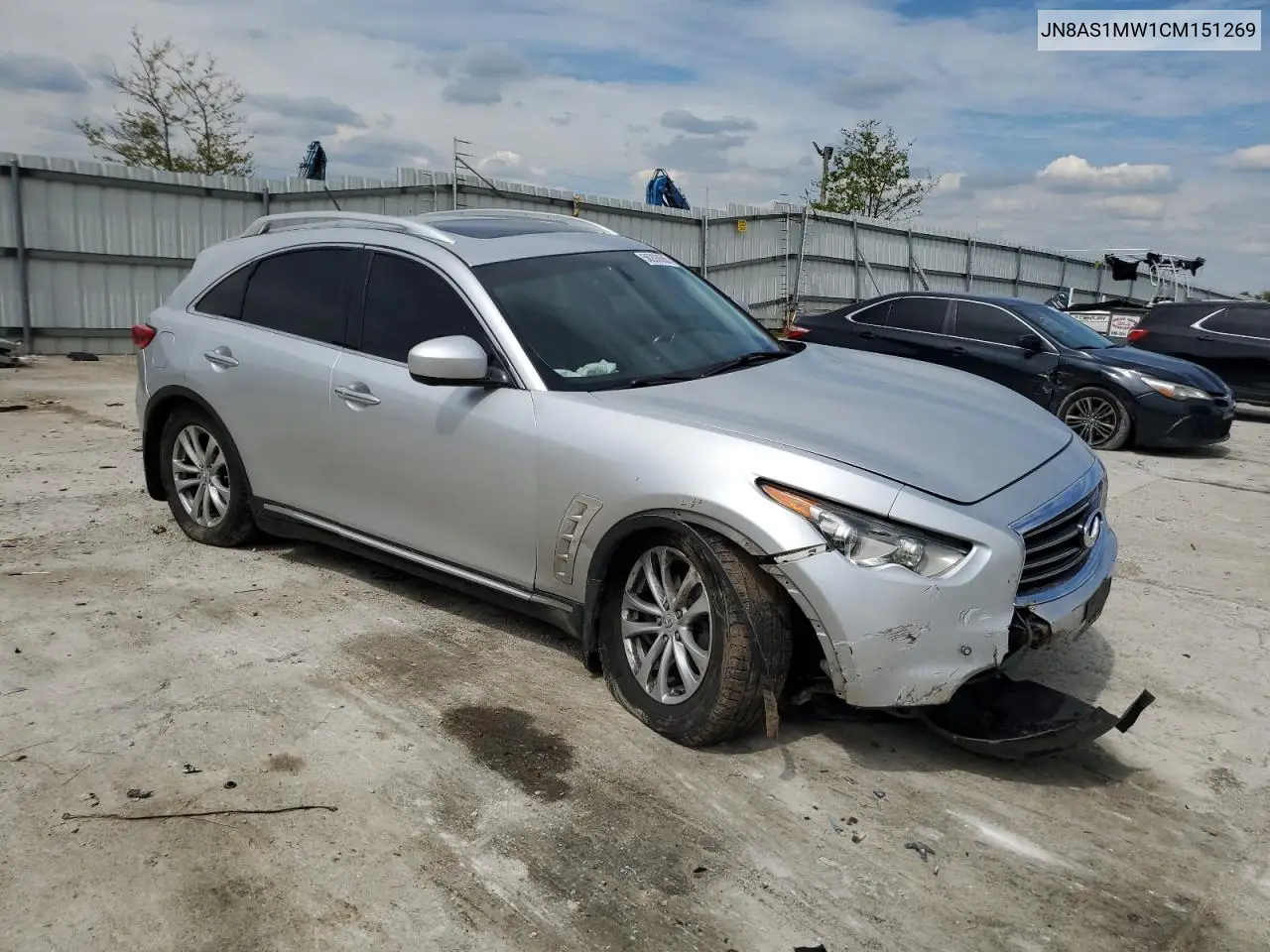 2012 Infiniti Fx35 VIN: JN8AS1MW1CM151269 Lot: 56208685