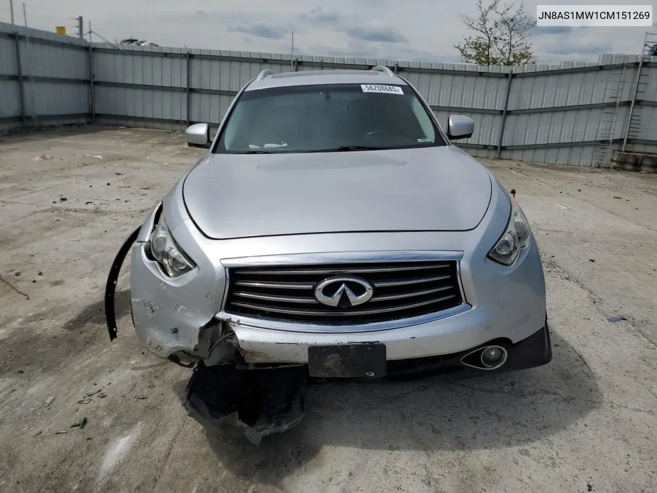 2012 Infiniti Fx35 VIN: JN8AS1MW1CM151269 Lot: 56208685