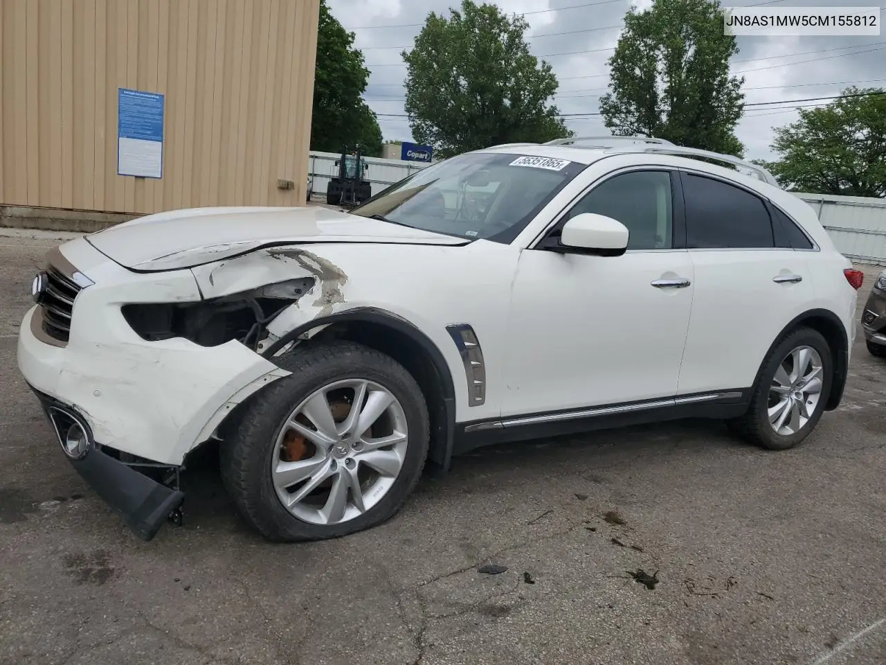 2012 Infiniti Fx35 VIN: JN8AS1MW5CM155812 Lot: 56351865