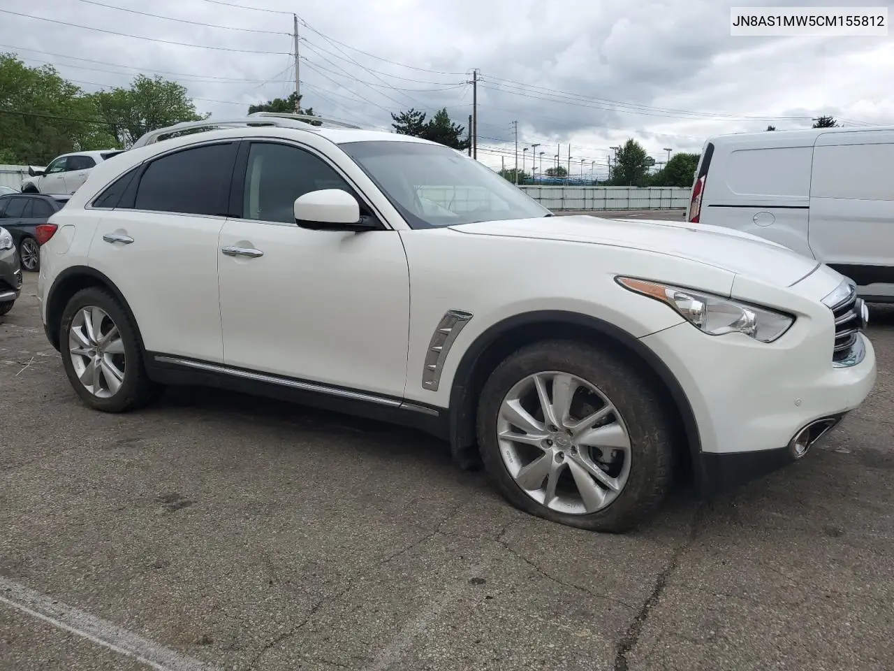 2012 Infiniti Fx35 VIN: JN8AS1MW5CM155812 Lot: 56351865