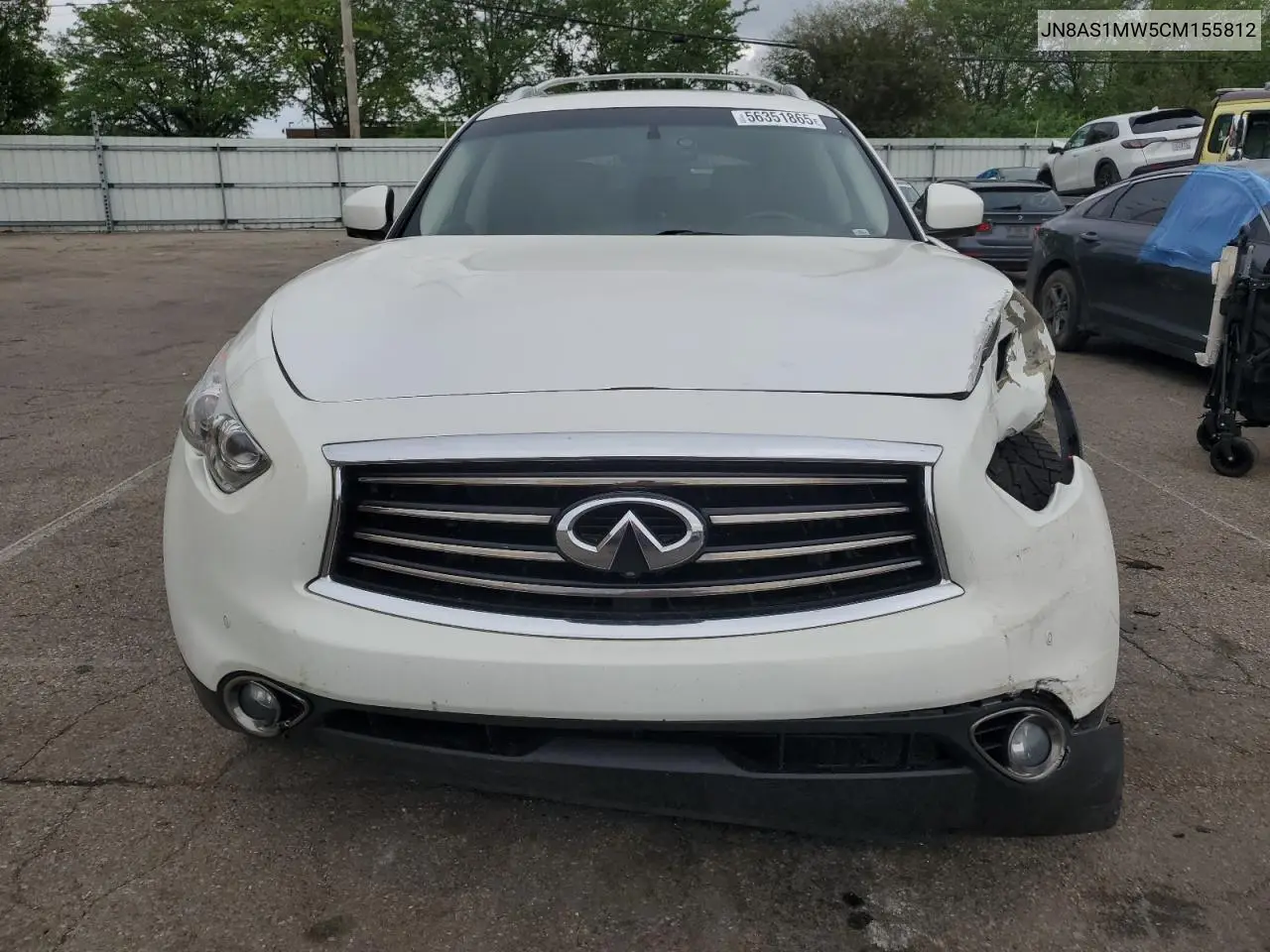 2012 Infiniti Fx35 VIN: JN8AS1MW5CM155812 Lot: 56351865