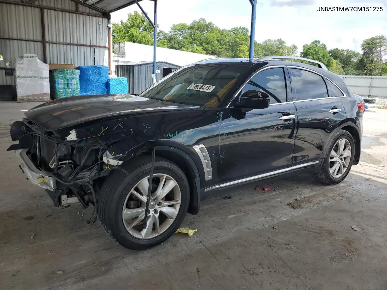 2012 Infiniti Fx35 VIN: JN8AS1MW7CM151275 Lot: 60900475