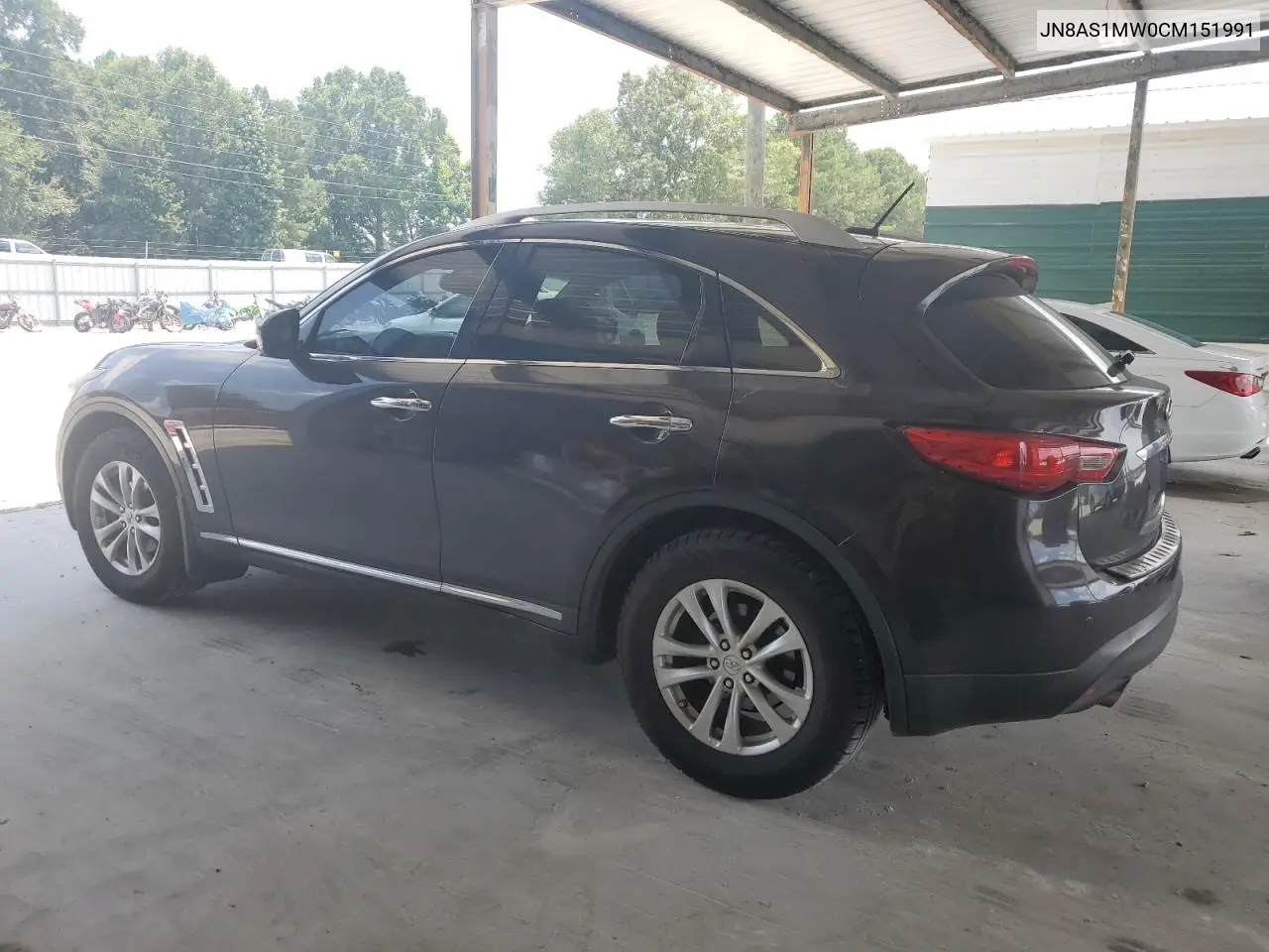 2012 Infiniti Fx35 VIN: JN8AS1MW0CM151991 Lot: 62038085