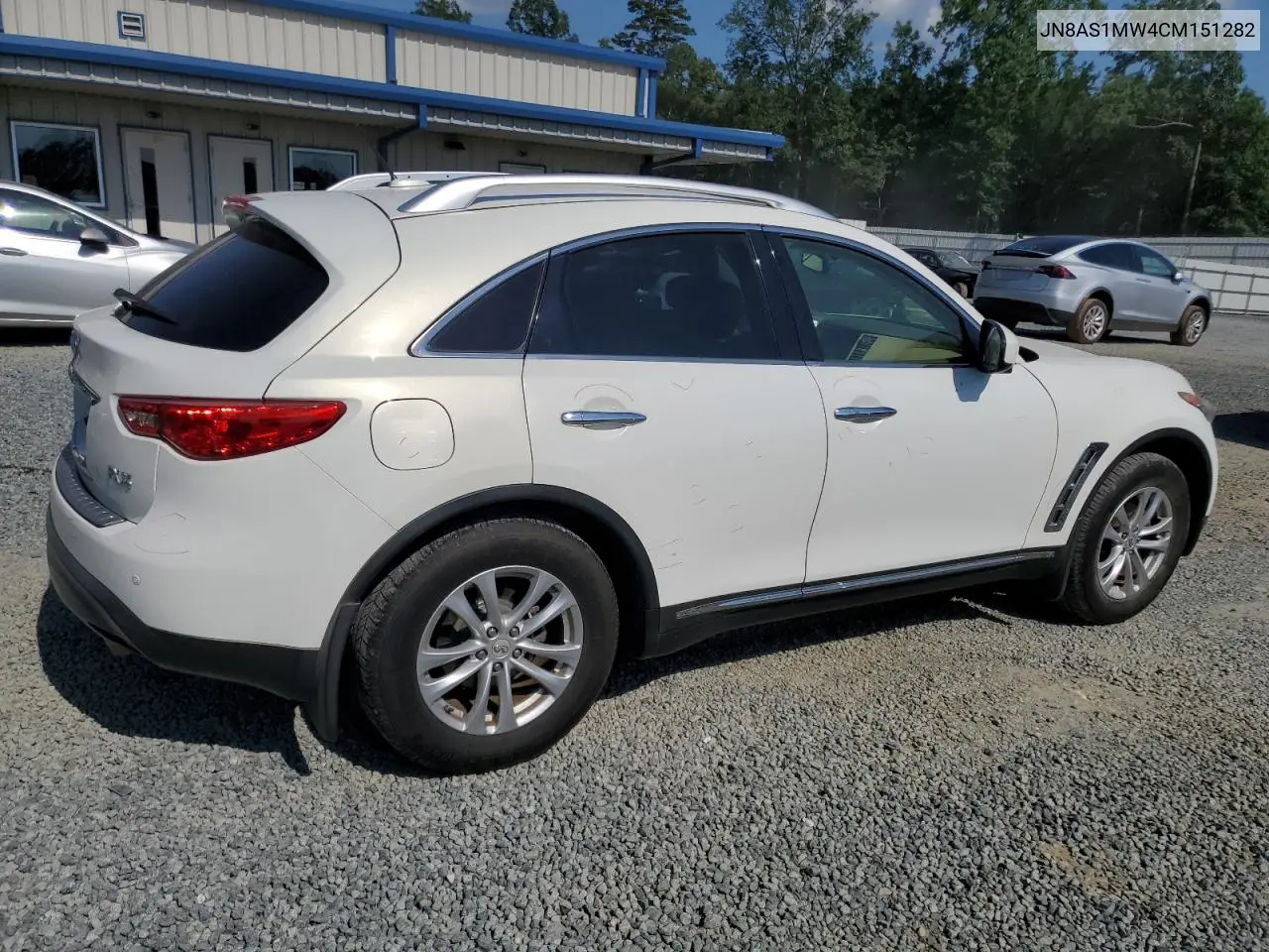 2012 Infiniti Fx35 VIN: JN8AS1MW4CM151282 Lot: 62076375