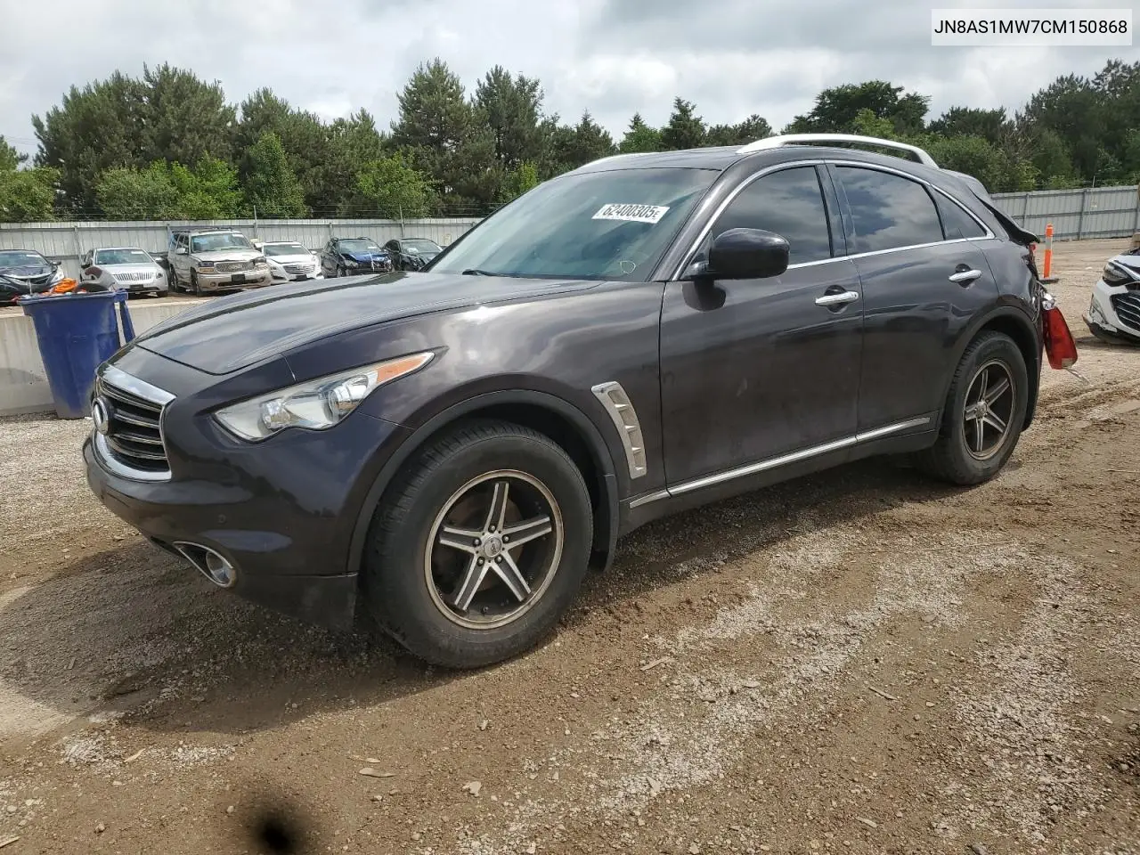 2012 Infiniti Fx35 VIN: JN8AS1MW7CM150868 Lot: 62400305