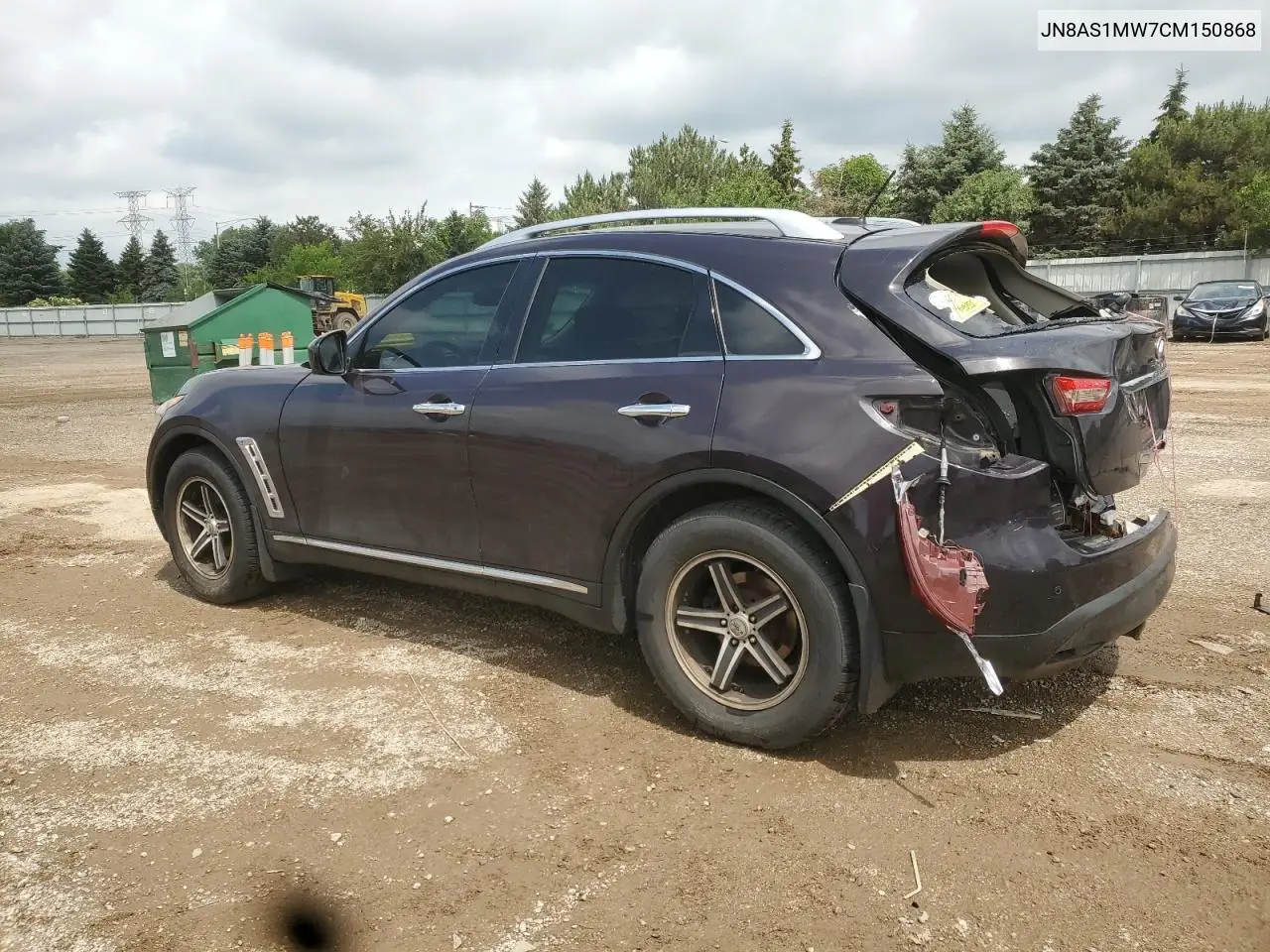 2012 Infiniti Fx35 VIN: JN8AS1MW7CM150868 Lot: 62400305