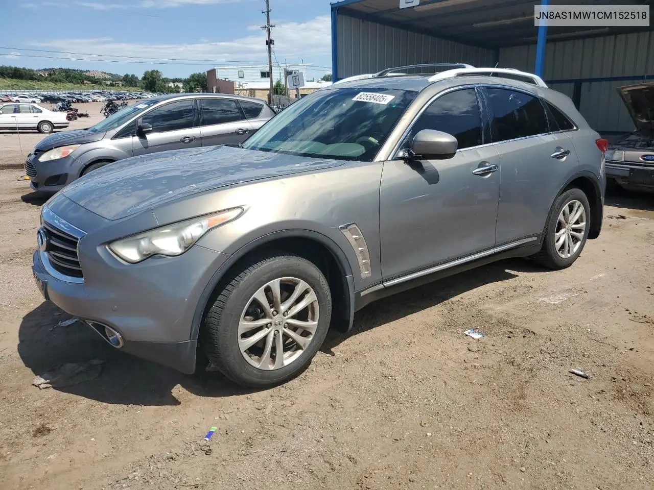 2012 Infiniti Fx35 VIN: JN8AS1MW1CM152518 Lot: 62558405