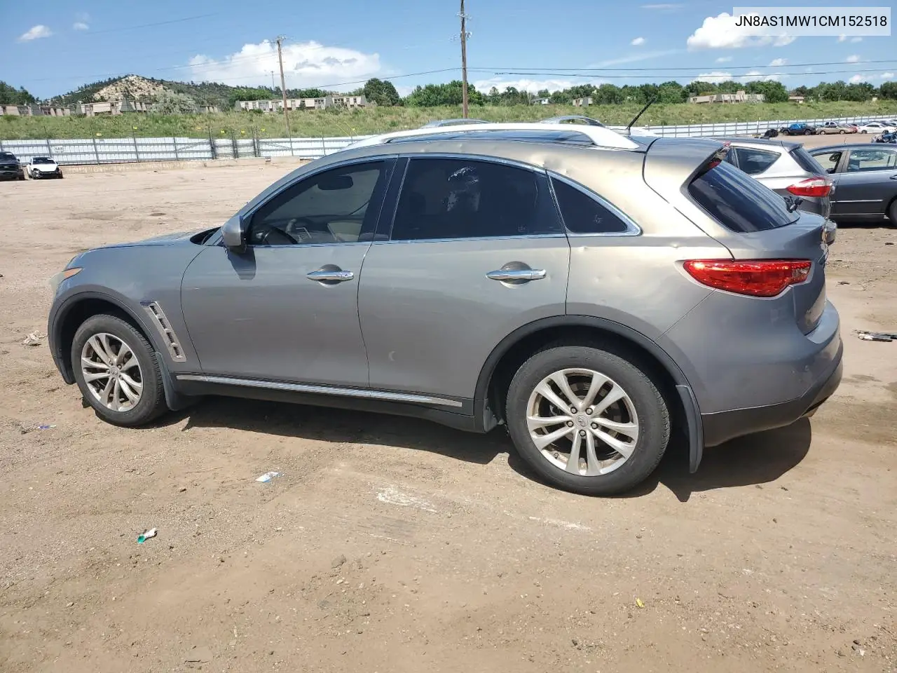 2012 Infiniti Fx35 VIN: JN8AS1MW1CM152518 Lot: 62558405