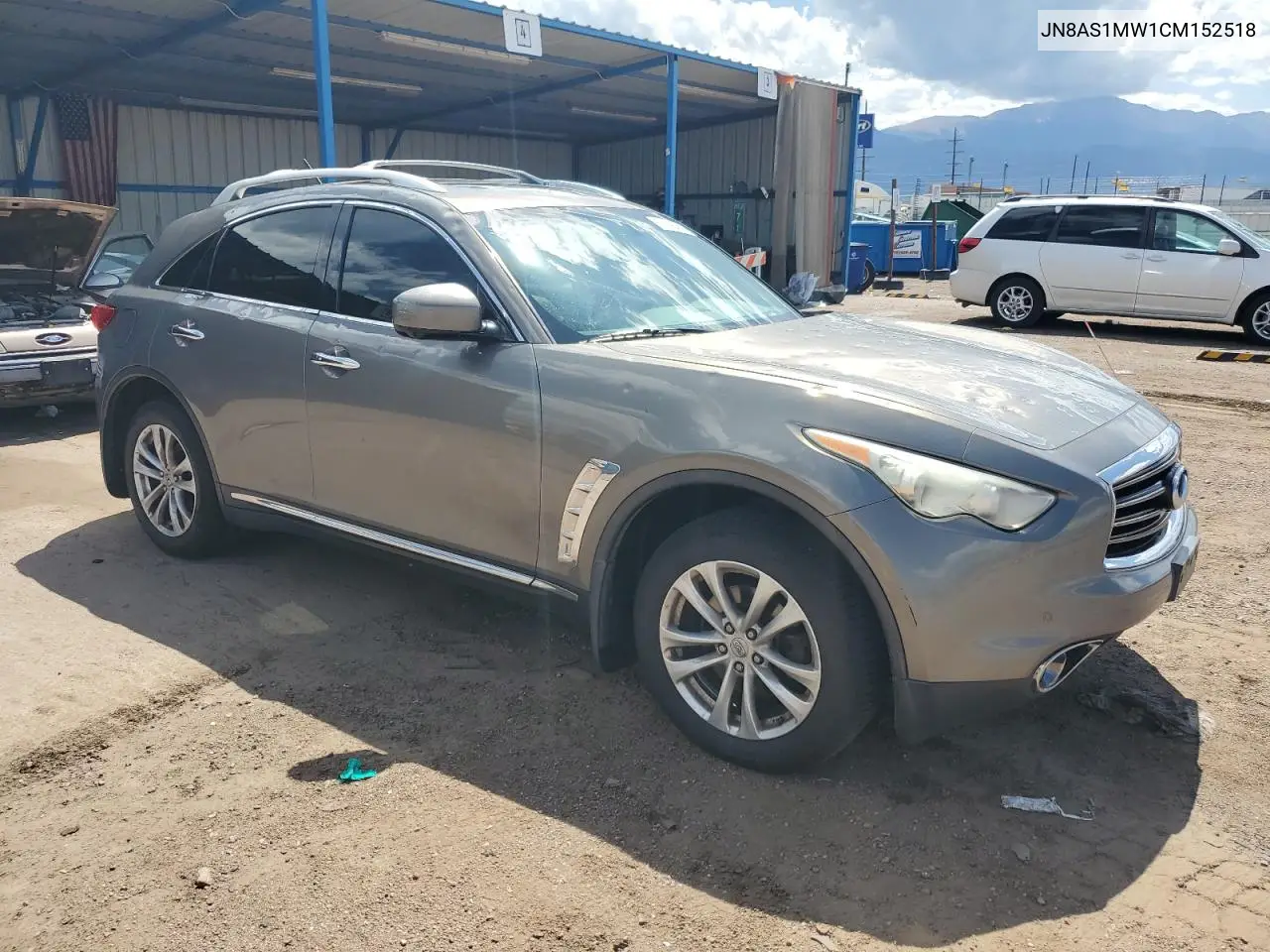 2012 Infiniti Fx35 VIN: JN8AS1MW1CM152518 Lot: 62558405