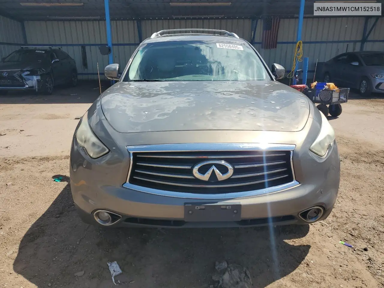 2012 Infiniti Fx35 VIN: JN8AS1MW1CM152518 Lot: 62558405
