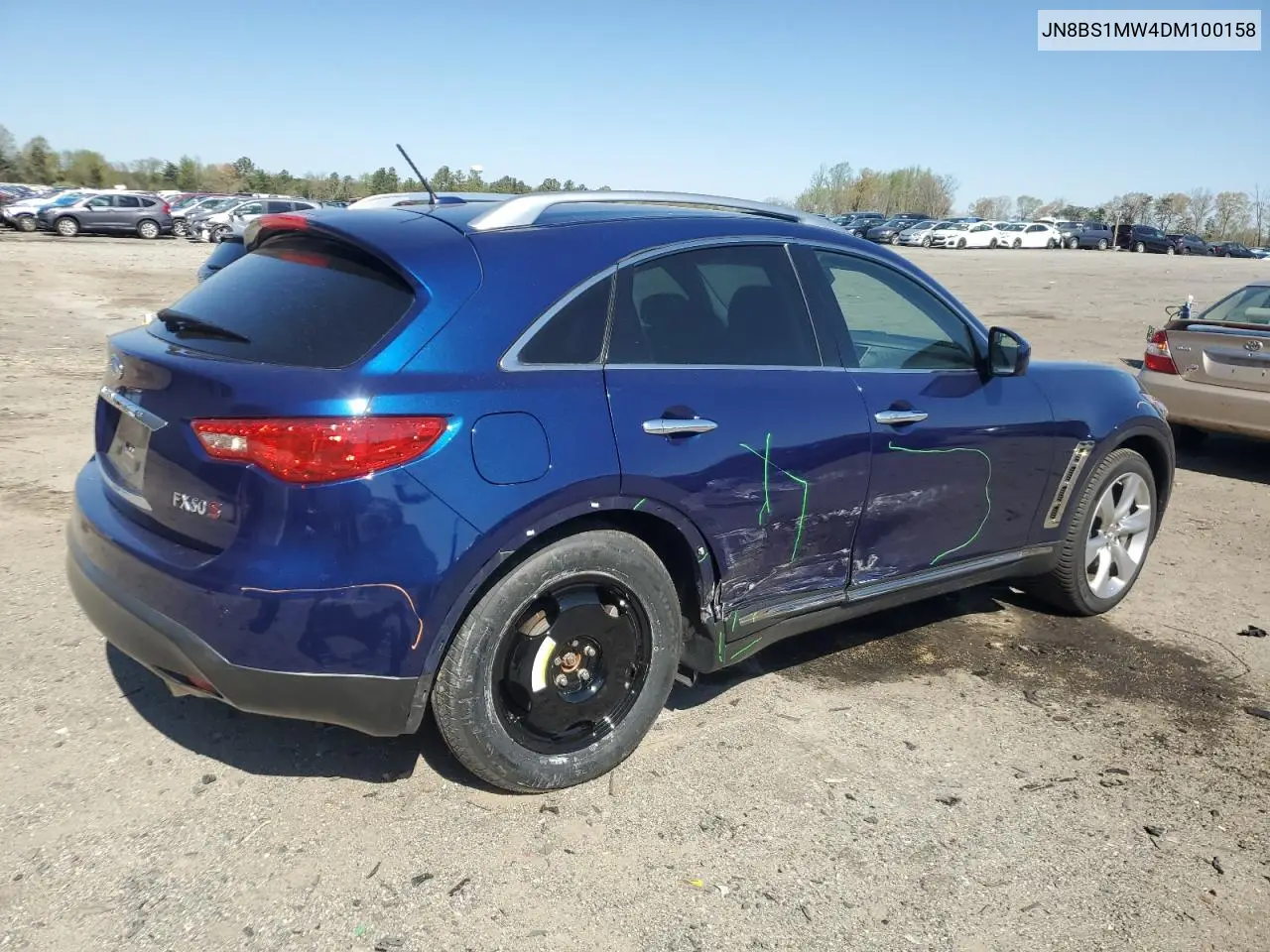 2013 Infiniti Fx50 VIN: JN8BS1MW4DM100158 Lot: 52123965
