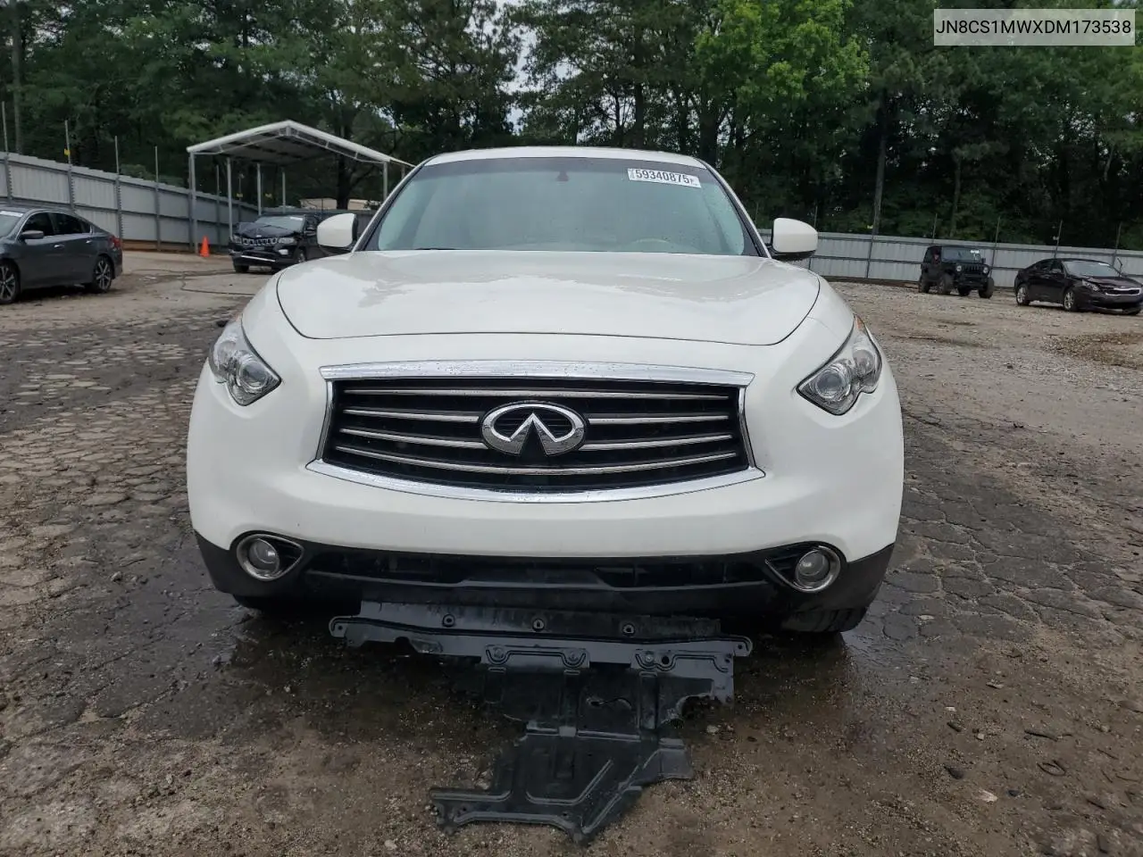 2013 Infiniti Fx37 VIN: JN8CS1MWXDM173538 Lot: 59340875