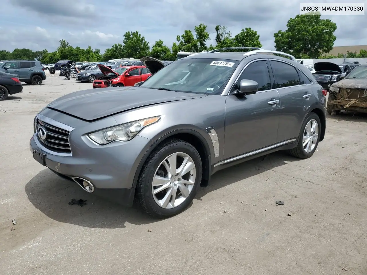 2013 Infiniti Fx37 VIN: JN8CS1MW4DM170330 Lot: 60614705