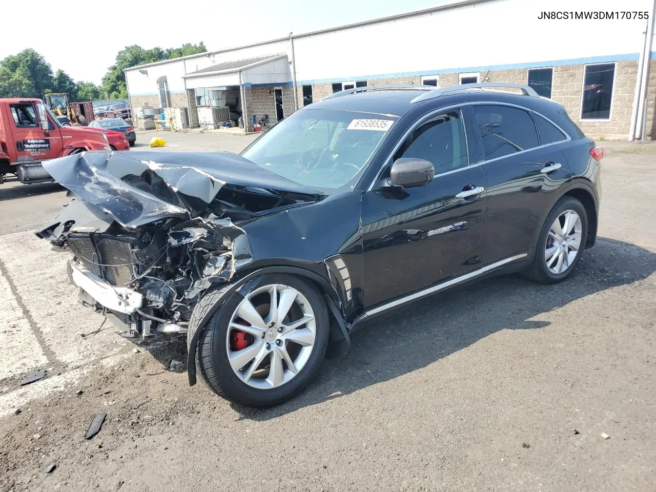 2013 Infiniti Fx37 VIN: JN8CS1MW3DM170755 Lot: 61938535