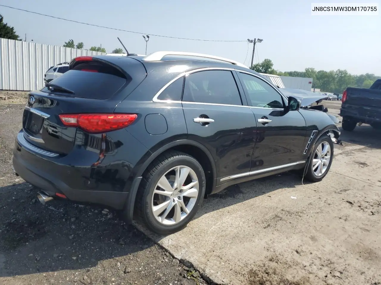 2013 Infiniti Fx37 VIN: JN8CS1MW3DM170755 Lot: 61938535