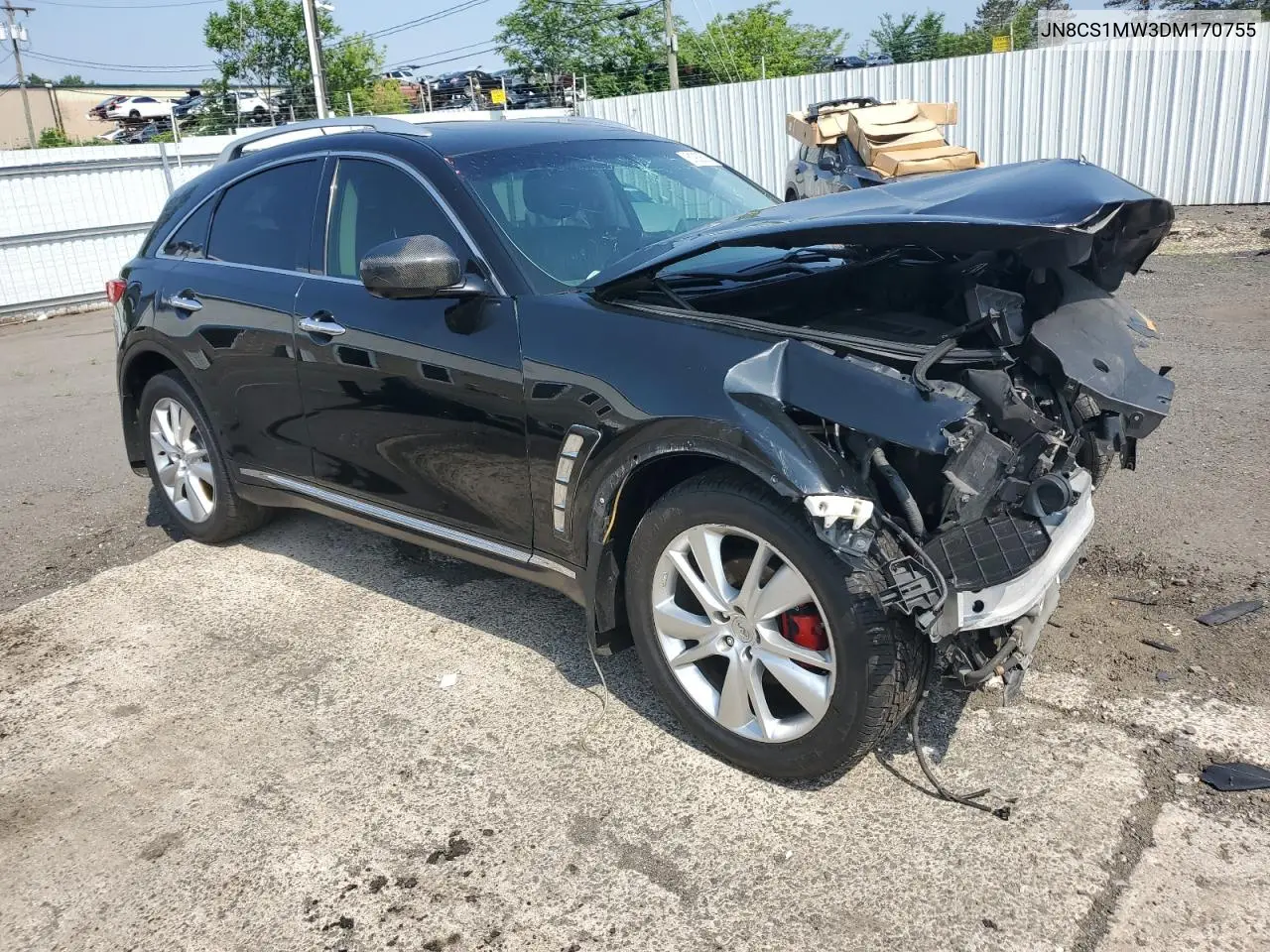 2013 Infiniti Fx37 VIN: JN8CS1MW3DM170755 Lot: 61938535