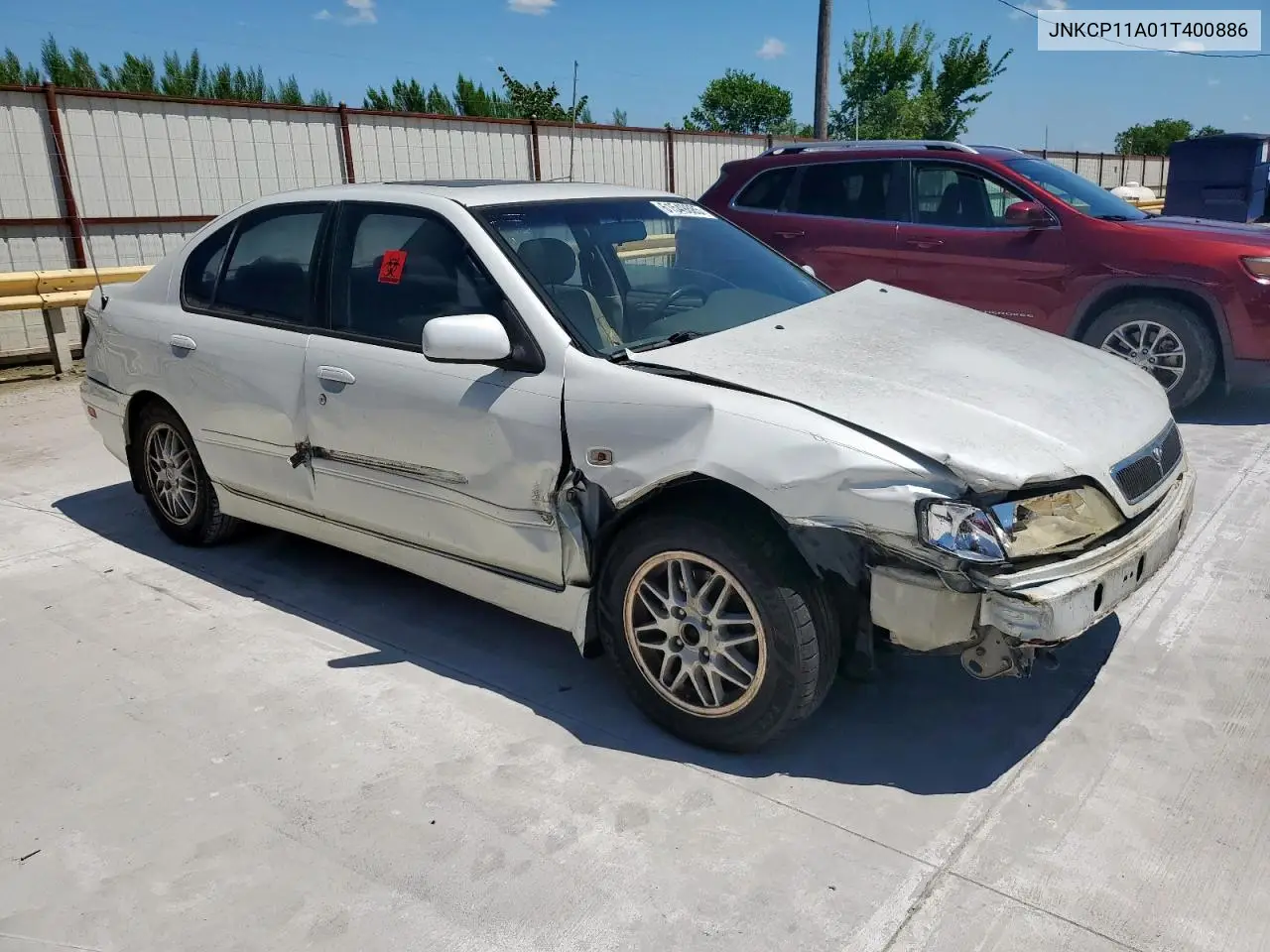 2001 Infiniti G20 VIN: JNKCP11A01T400886 Lot: 61549885
