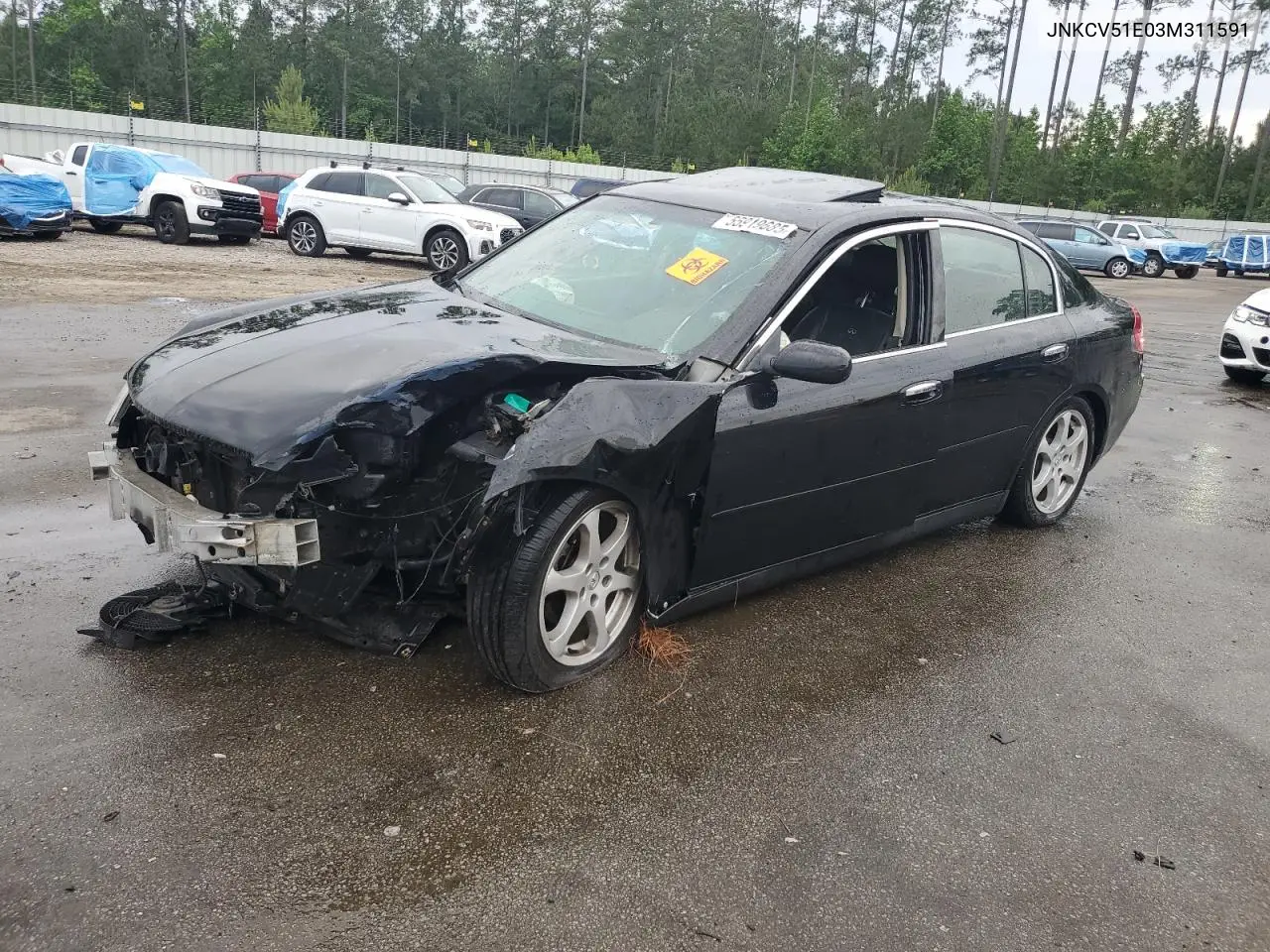 2003 Infiniti G35 VIN: JNKCV51E03M311591 Lot: 55919685