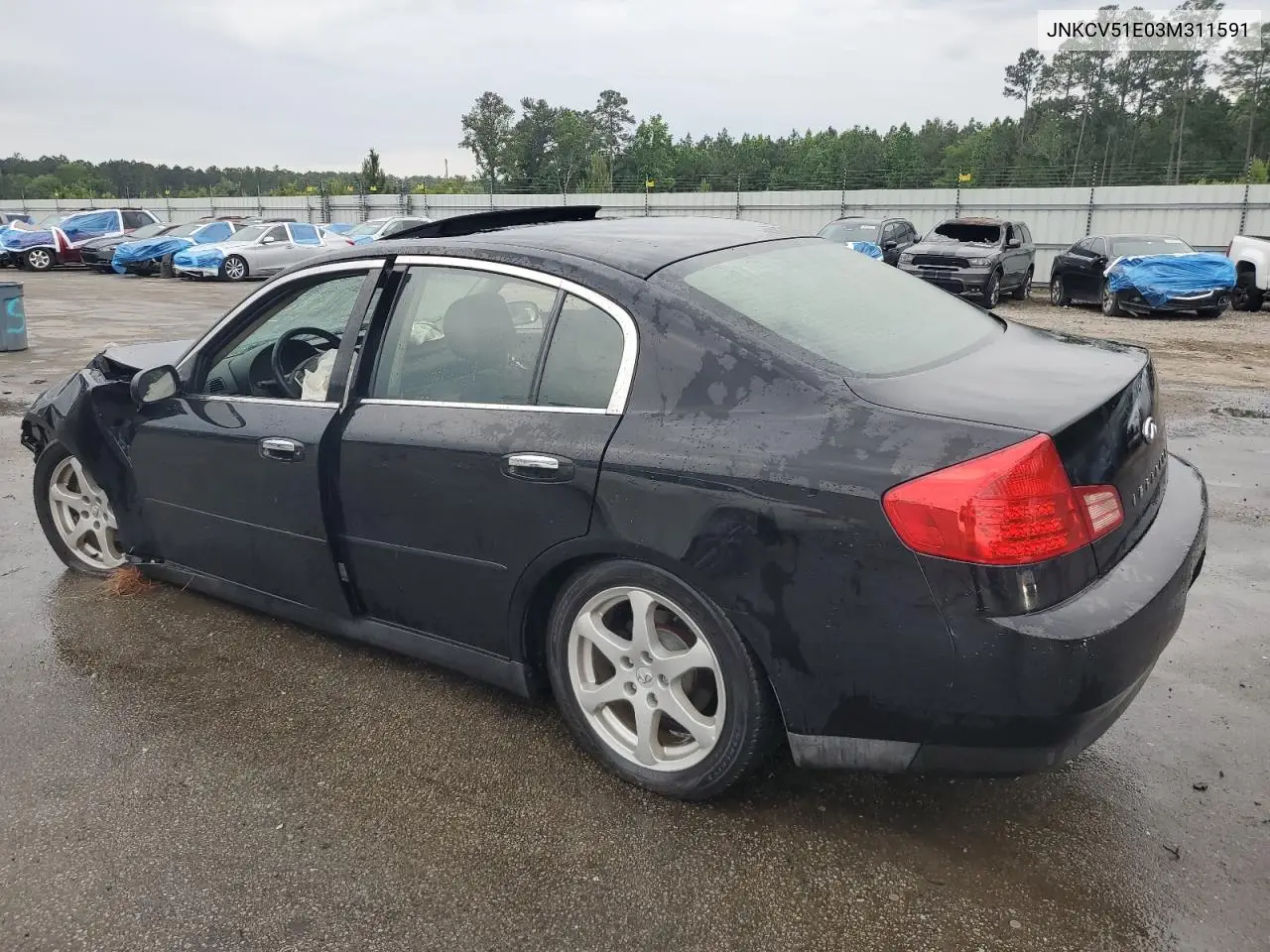2003 Infiniti G35 VIN: JNKCV51E03M311591 Lot: 55919685