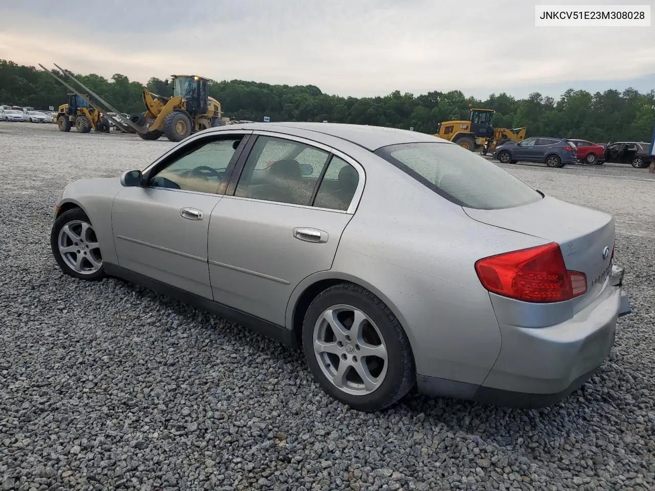 2003 Infiniti G35 VIN: JNKCV51E23M308028 Lot: 56289385
