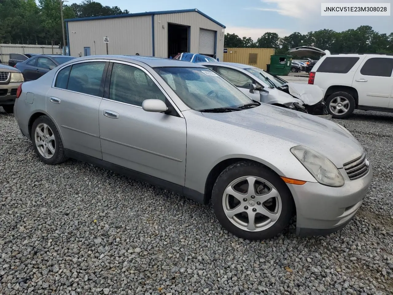 2003 Infiniti G35 VIN: JNKCV51E23M308028 Lot: 56289385