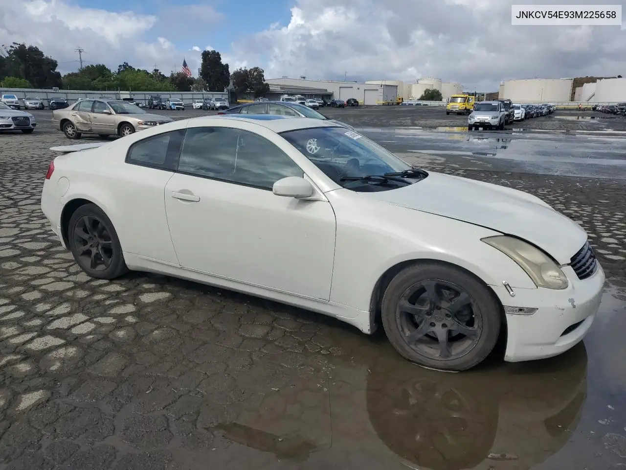 2003 Infiniti G35 VIN: JNKCV54E93M225658 Lot: 56563685