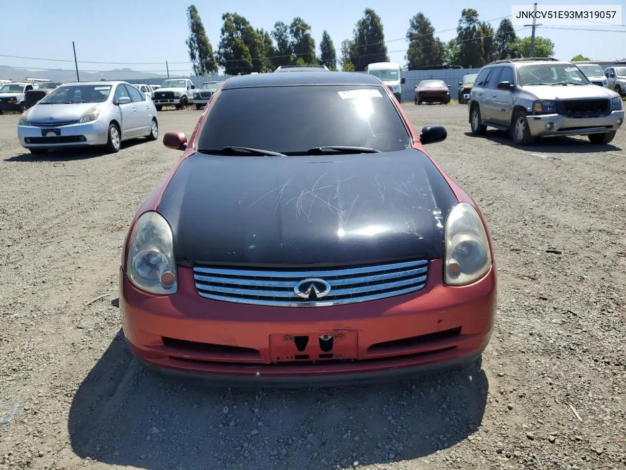 2003 Infiniti G35 VIN: JNKCV51E93M319057 Lot: 57150165