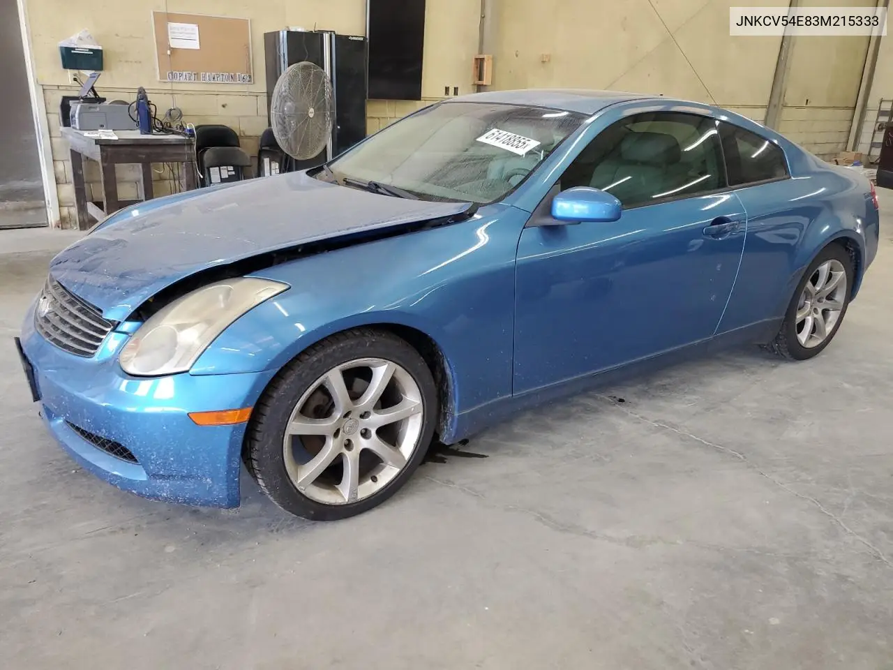 2003 Infiniti G35 VIN: JNKCV54E83M215333 Lot: 61418855