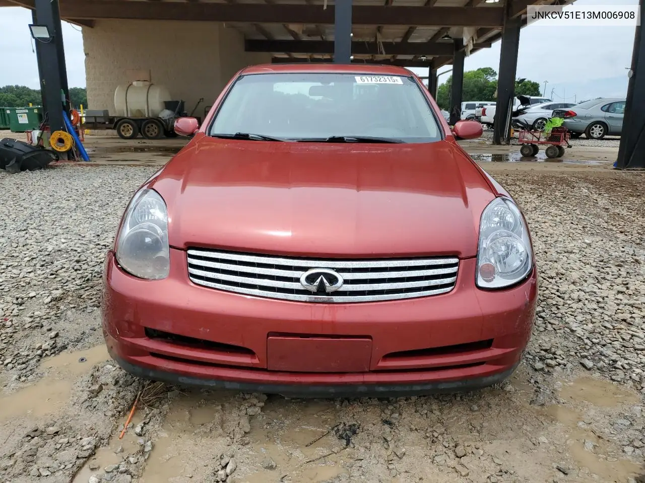 2003 Infiniti G35 VIN: JNKCV51E13M006908 Lot: 61732315