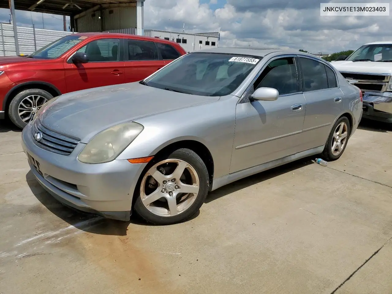2003 Infiniti G35 VIN: JNKCV51E13M023403 Lot: 61877555