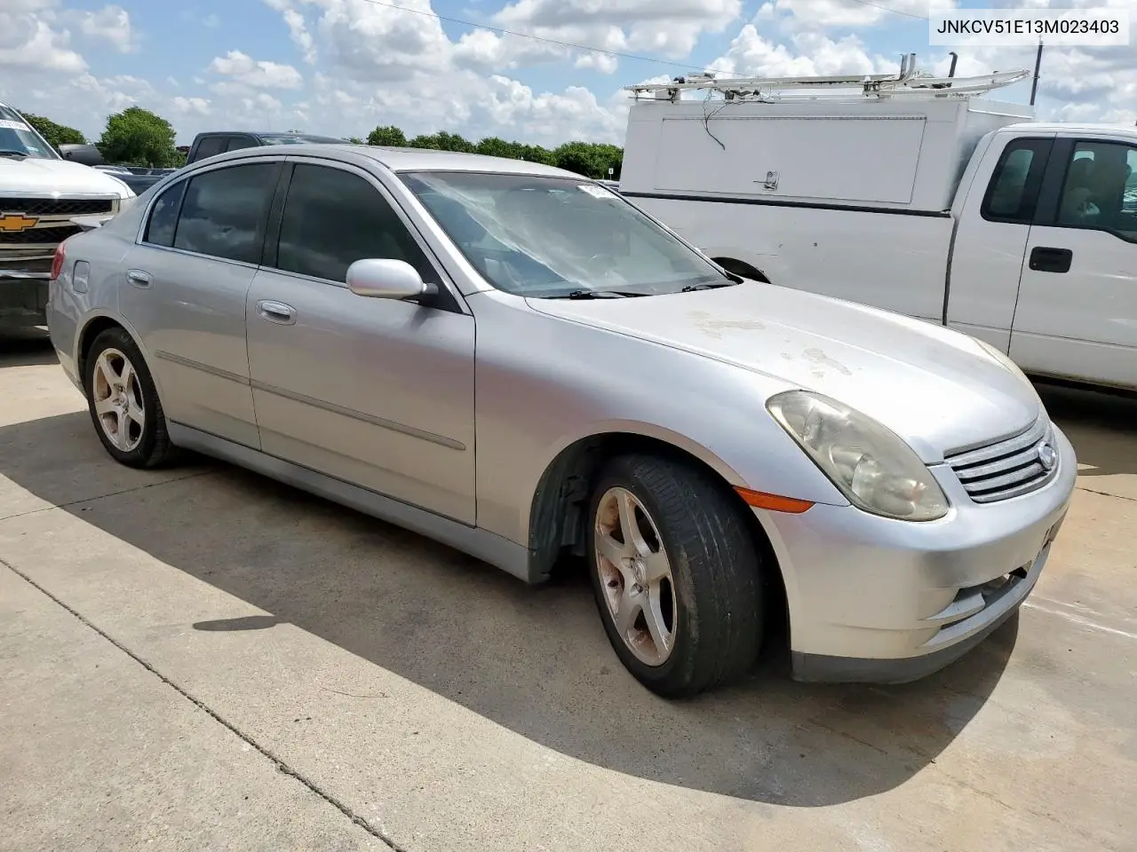 2003 Infiniti G35 VIN: JNKCV51E13M023403 Lot: 61877555