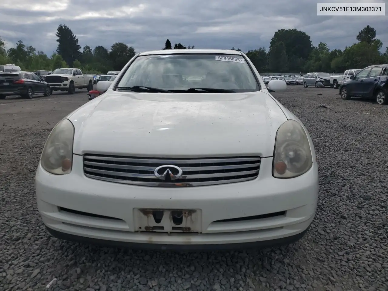 2003 Infiniti G35 VIN: JNKCV51E13M303371 Lot: 62046865